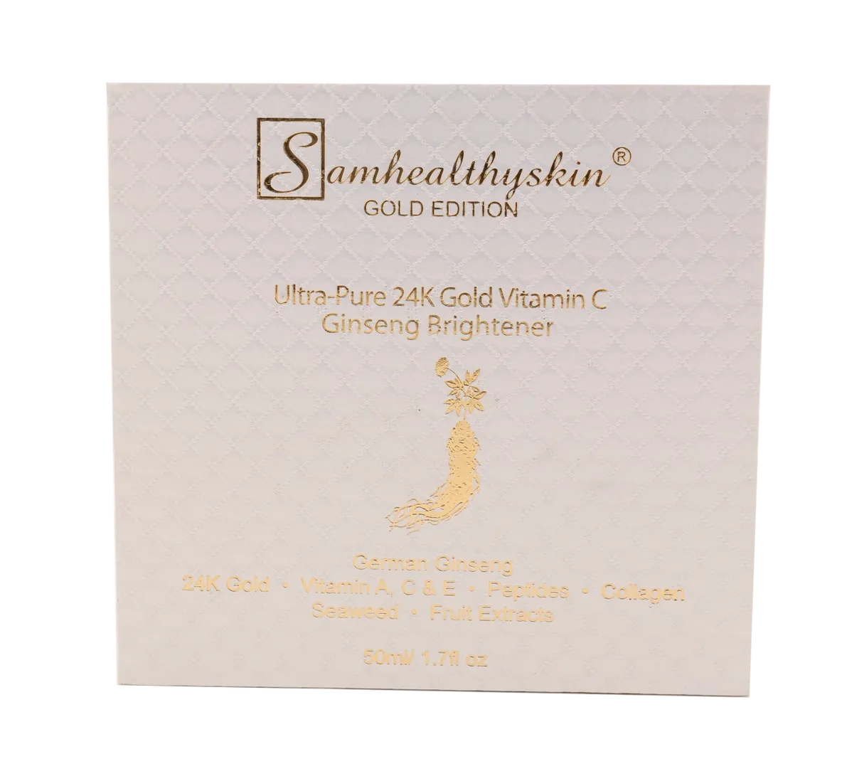 24K Gold Vitamin C brightener packaging