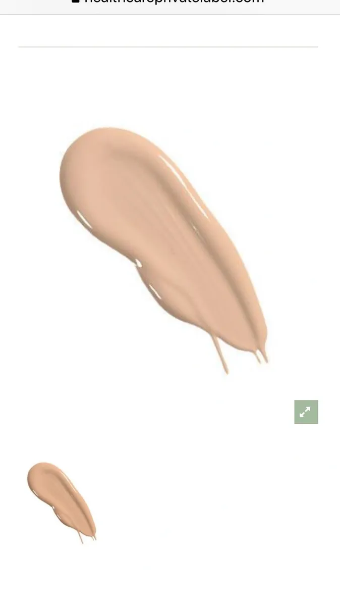 Cosmetic cream texture sample