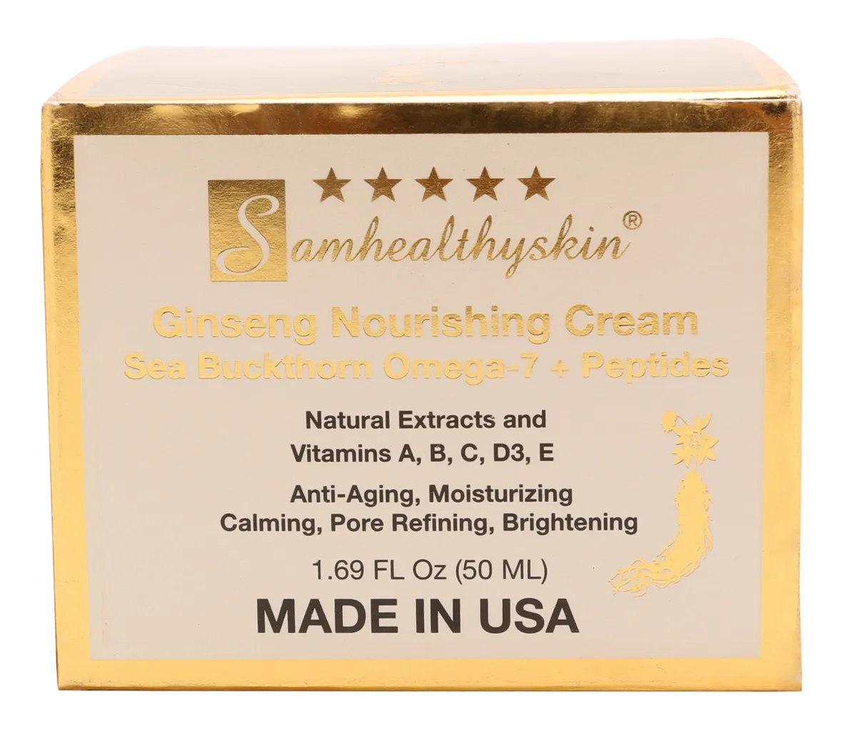 Anti-aging cream box design