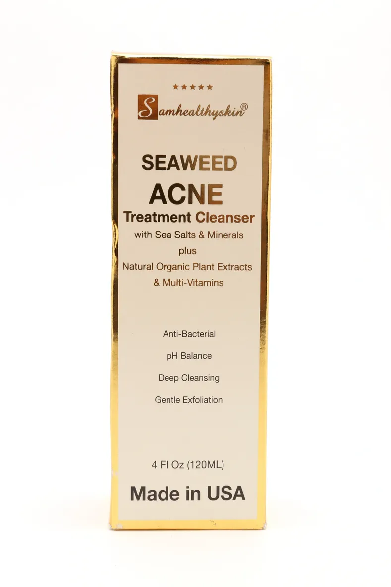 Acne cleanser with seaweed and minerals