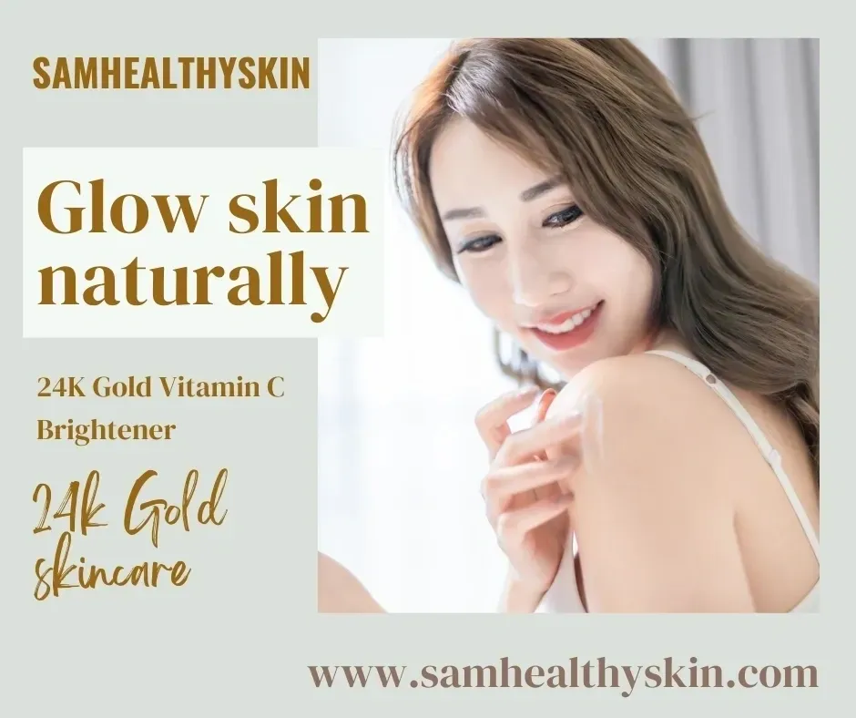 Natural glow skincare with 24K gold